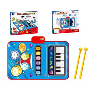 Juguete: Tapete Musical 2 en 1 – Piano y Batería Infantil