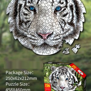 Juguete: Rompecabeza 3D Tigre Blanco